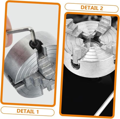 Jack Chuck Clamp for Metal Lathe Zinc Alloy 4-jaw Chuck Compact Clamp for Woodworking Projects in Saudi Arabia