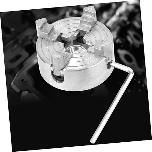 Jack Chuck Clamp for Metal Lathe Zinc Alloy 4-jaw Chuck Compact Clamp for Woodworking Projects in Saudi Arabia