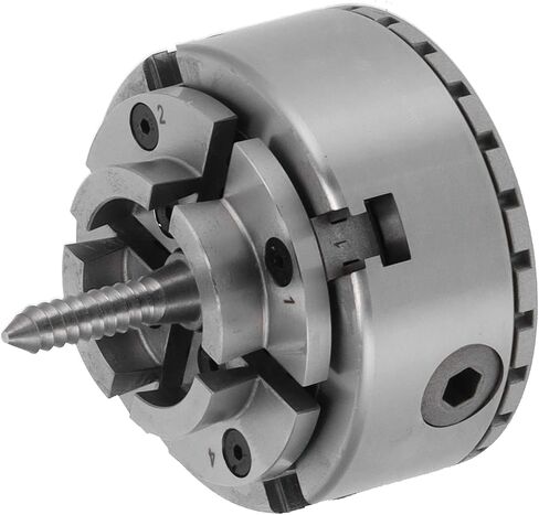 SelfCentering Lathe Chuck Set HeavyDuty Woodworking Tool with Interface of In 8 KP96E 4 In in Saudi Arabia