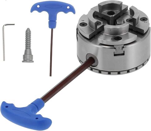 SelfCentering Lathe Chuck Set HeavyDuty Woodworking Tool with Interface of In 8 KP96E 4 In in Saudi Arabia