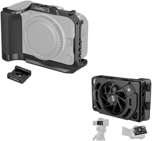 قفص الكاميرا الصغيرة R50 V لـ Canon R50V+نظام تبريد خارجي الكاميرا مع أوضاع ثنائية السرعة in Saudi Arabia
