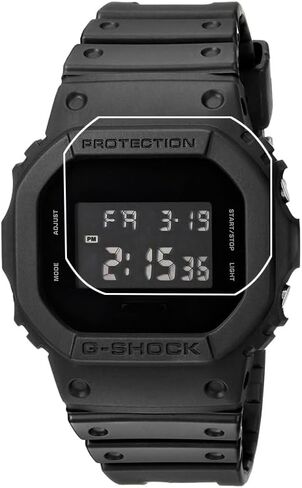 واقي شاشة Walieoka العام متوافق مع سلسلة Casio DW-H5600 ، 2.5D 9H صلابة فيلم الحماية الزجاجي المقاوم ، مقاوم للخدش مضاد للطباعة الكريستال [2 حزمة] in Kuwait