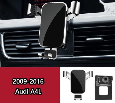 Car Phone Mount for Audi A4L 2009-2016, 360° Rotation Adjustable Holder, Secure Grip, Easy One Hand Use, Hands Free for Safe Driving, Durable Everyday Design,C Red in Saudi Arabia