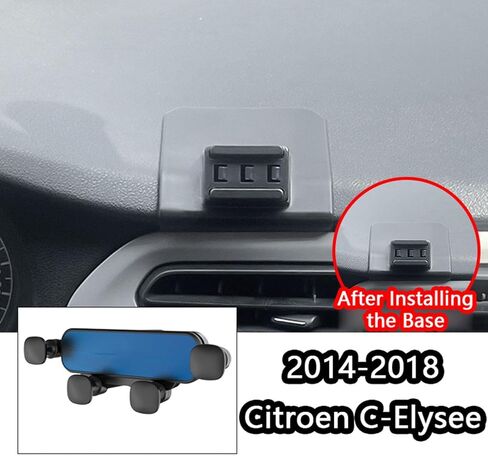 حامل هاتف السيارة لـ Citroen C-elysee 2014-2018 ، حامل قابل للتعديل بزاوية 360 درجة ، قبضة آمنة ، سهلة الاستخدام ، خالية من اليدين للقيادة الآمنة ، التصميم اليومي المتين in Saudi Arabia