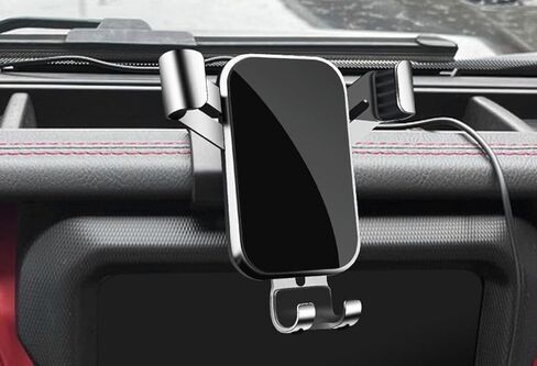 حامل هاتف السيارة لجيب Wrangler 2018-2023 ، حامل دوران قابل للتعديل 360 درجة ، قبضة آمنة ، وسهلة الاستخدام يد واحدة ، وخالية من اليدين للقيادة الآمنة ، والتصميم اليومي المتين ، و S Silver in Kuwait