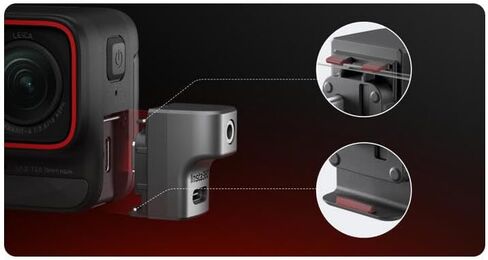 Mic Adapter Charging Audio Adapter for Insta360 Ace Pro 2/Ace Pro/Ace in Saudi Arabia