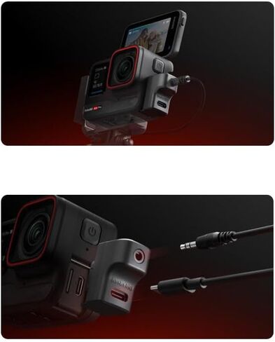 Mic Adapter Charging Audio Adapter for Insta360 Ace Pro 2/Ace Pro/Ace in Saudi Arabia