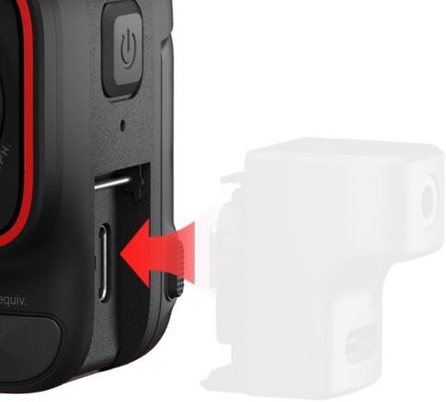 Mic Adapter Charging Audio Adapter for Insta360 Ace Pro 2/Ace Pro/Ace in Saudi Arabia