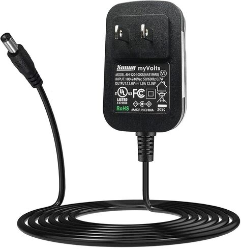محول إمداد الطاقة MyVolts 12V متوافق مع مسجل Tascam SD -20M - سدادة الولايات المتحدة in Kuwait