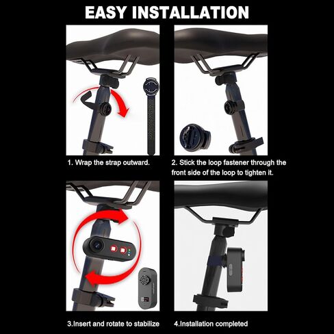 Sanpyl Bike Rear View Camera with 4.3 in, 180°Adjustable Bracket 1080P Clarity 140° Wide Angle Lens, 5000mAh Battery for E Mountain Road Bike (32G) in Saudi Arabia