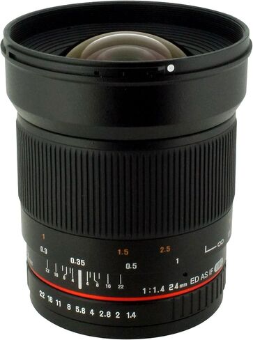 Rokinon 24mm F1.4 ed كعدسة زاوية واسعة UMC لكاميرات الكنسي (متجددة) in Kuwait