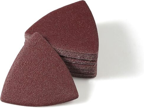 30 PCS خطاف ثلاثي وورق الصنفرة 80 الحصى 3-1/8 بوصات 80 ملم لا حفرة الصنفرة متعددة الفتح in Saudi Arabia