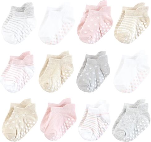 Hudson Baby unisex-baby Non-skid No-show Socks in Saudi Arabia