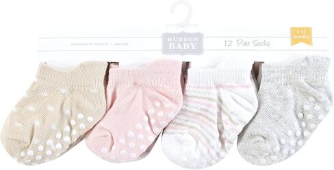 Hudson Baby unisex-baby Non-skid No-show Socks in Saudi Arabia
