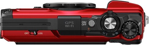 OM System Tough TG-7 Digital Camera (RED) مع بطاقة ذاكرة 64 جيجابايت + حالة كاميرا + قارئ بطاقة + TRIPOD + More (حزمة 10pc) (متجددة) in Saudi Arabia