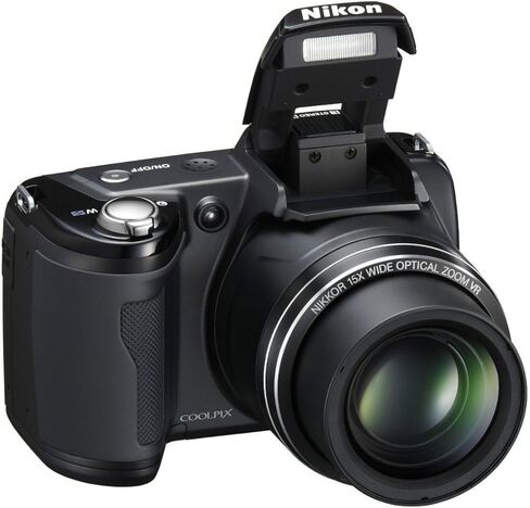 Nikon L105 12.1 ميجابكسل الكاميرا الرقمية مع تكبير البصرية 15x - أسود in Kuwait