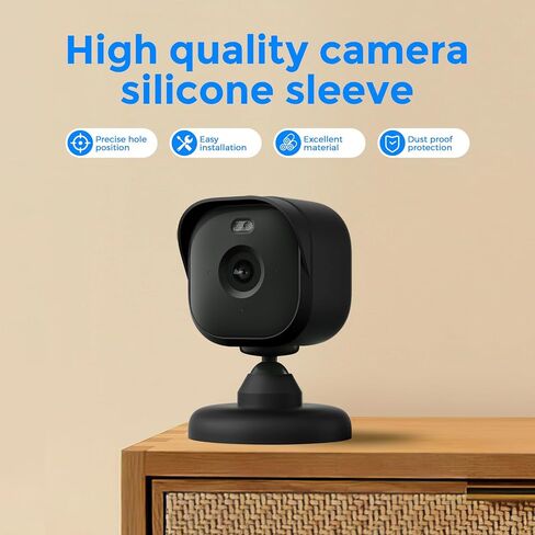 Blink Mini Camera Cover – Silicone Skin Case for Blink Mini & Mini 2 (Indoor/Outdoor) – Anti-Scratch, Weatherproof, 360° Protection – Easy Snap-On Design, HD Clarity (Camera Not Included) in Kuwait