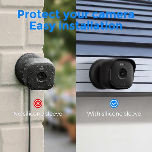 Blink Mini Camera Cover – Silicone Skin Case for Blink Mini & Mini 2 (Indoor/Outdoor) – Anti-Scratch, Weatherproof, 360° Protection – Easy Snap-On Design, HD Clarity (Camera Not Included) in Kuwait