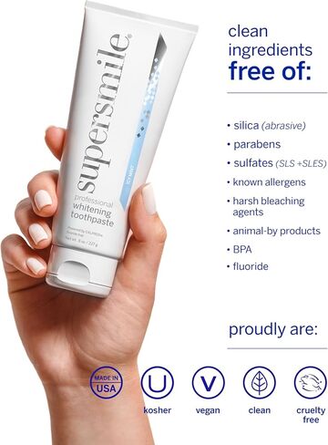 Supersmile Professional Teeth Whitening Toothpaste - Fluoride Free 4.2 Oz in Saudi Arabia