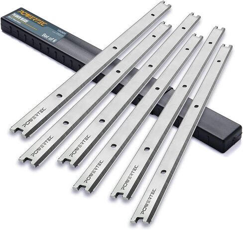 POWERTEC 13 بوصة HSS استبدال شفرات المكواه لـ Ridgid Planer R4330، R4331 - مجموعتان | 6 سكاكين in Kuwait