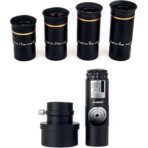 Svbony Telescope Eyepiece بالكامل متعدد المغلفة 1.25 بوصة عدسة تلسكوب 66 درجة حزمة زاوية عريضة للغاية مع موارد ليزر حمراء لمحاذاة تلسكوب ماركا نيوتن 1.25 بوصة 7 مستويات مشرقة in Kuwait
