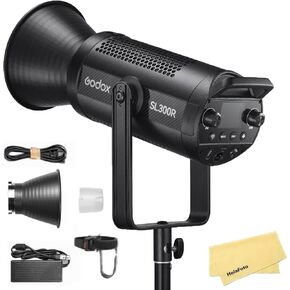 Godox SL300R RGB LED ضوء الفيديو ، 2.4G اللاسلكي 310W LED Bowens Mount مصباح الضوء المستمر ، 2500K-10000K CCT ، High 96+CRI 96+TLCI ، 14 تأثيرات FX ، APP/DMX التحكم ، لتسجيل الفيديو ، البث المباشر ، البث المباشر in Kuwait