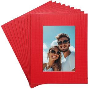 حصيرة صور uxcell 10pcs ، 8 × 10 حصيرة ، مركز لوحات 5 × 7 صور حمض أبيض خالي in Kuwait