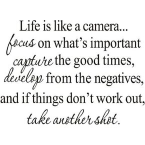 Hi-Shop Life is Like A Camera Quote Decors Wall Saying Decals Quote for Home Wall Stickers Nursery Decor(2) in Saudi Arabia