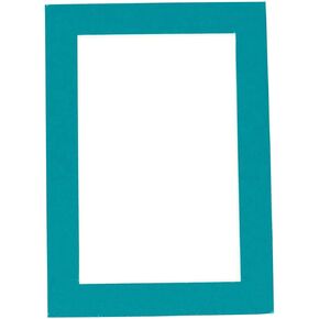 8x10 Teal Blue Picture Matboard for 6x8 Photo - للإطارات التي يبلغ قياسها 8 × 10 بوصات - مريحة مريحة لعرض الفنون 6 × 8 بوصات - حصيرة واحدة حمض واحد in Kuwait