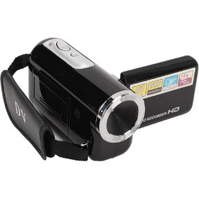 Yunir 16mp 1080p 16x Digital Zoom Camcorder ، 2.0 بوصة شاشة قابلة للتدوير مضاد لـ Shake USB Port DV ، كاميرا فيديو مدمجة مع علامة مائية زمنية ، تسجيل حلقة ، للسفر ، الزفاف ، in Kuwait