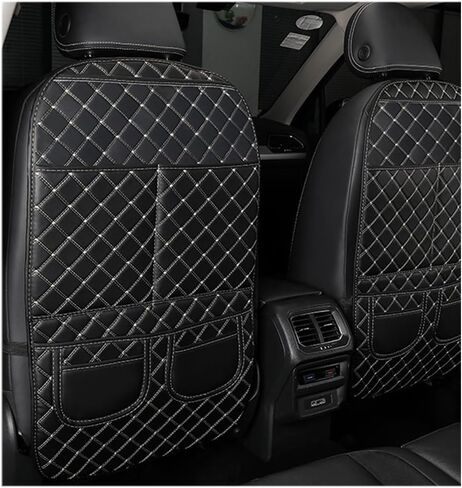 2 أجهزة كمبيوتر ل Mazda Acura TSX 2008 2009 2010 2011 2012 2014 حصيرة ركلة مقعد السيارات ، واقي غطاء خلفي من وسادة المقعد ، يسهل تنظيفها مسندًا للركلة. in Kuwait