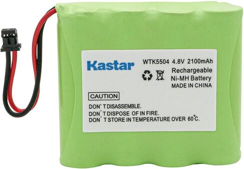 بطارية Kastar 1-Pack Ni-MH 4.8v 2100mAh متوافقة مع DSC BATT2148V 4PH-H-AA2100-S-D22 WS4920HE WTK5504 اللوحة الإنذار نظام الأمان اللاسلكي 17000153 in Saudi Arabia