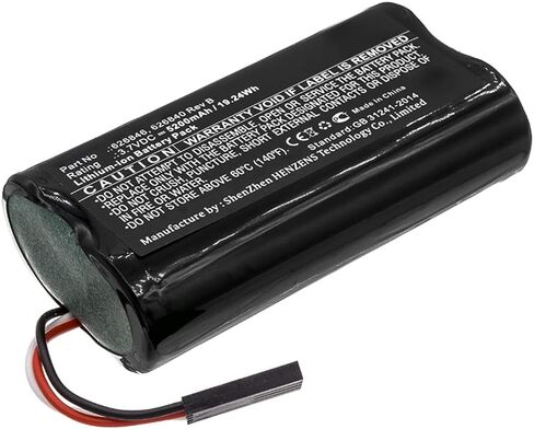 بطارية المعدات الرقمية في Synergy ، متوافقة مع معدات YSI 626840 Rev B ، (Li-ion ، 3.7 فولت ، 5200 مللي أمبير في الساعة) ، بديل لـ YSI 626840 REV B البطارية in Saudi Arabia