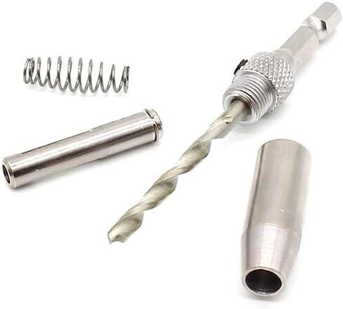 Self Centering Drill Bit 4X Hss Self Centering Hinge Hardware Drill Bit Set Door Drawer Pilot Hole Guides Eccentric Drill Bit Set Centering Drill Bit Sets for Woodworking Window Door Hinge in Saudi Arabia