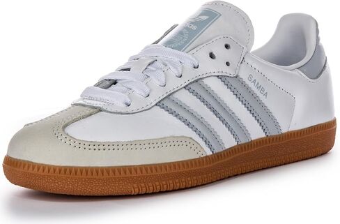 Adidas Samba Og Womens Shoe White Halo Blue Gum (6 Men/7 Women) in Kuwait