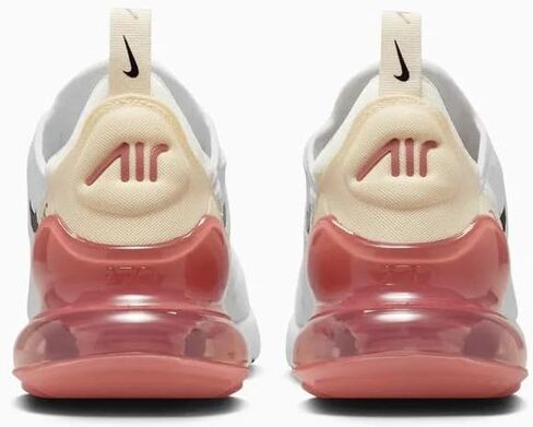 Nike Women's Air Max 270 White/Black-Pale Ivory-Muslin (AH6789 123) - 7.5 in Saudi Arabia