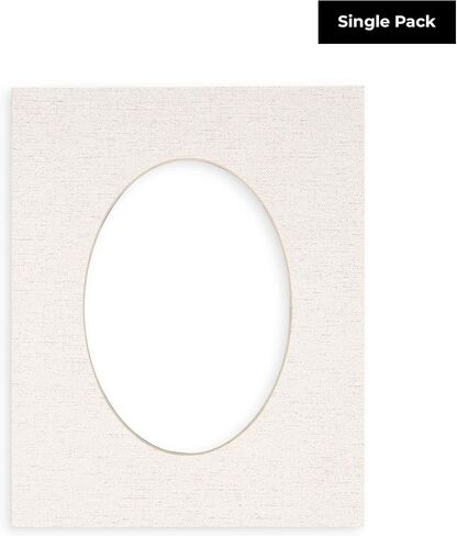 18x24 MAT Bevel Cut for 15x19 Photos - Precut Black Oval Photo Mat Board Opening - حمض خالي in Kuwait