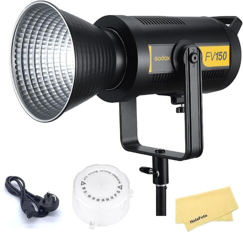 Godox FV150 Flash LED LED ضوء Canon Sony Nikon Fuji Olympus Panasonic ، CRI96 TLCI97 ، 5600K ± 200K CCT ، 2.4G لاسلكي 150W LED Bowens Mount Continuous Light Light ، 8 FX Light Effects in Kuwait