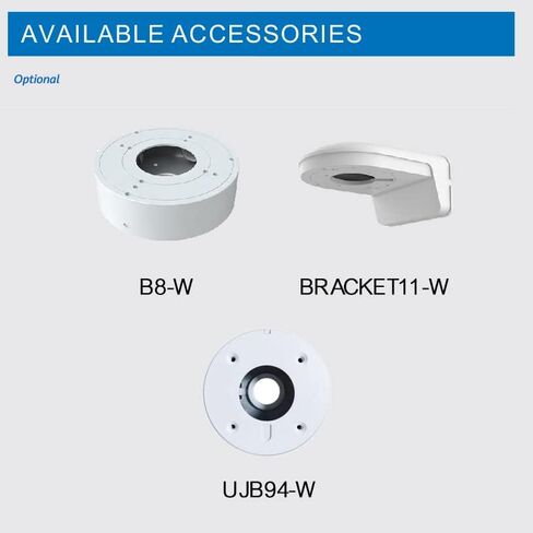Titanium IP-5IR41-28 4MP كاميرا شبكية مزودة بالمياه ، 4MP@30 إطارًا في الثانية 2.8 مم 3D DNR DWDR NDAA CARMAY IP POE in Kuwait