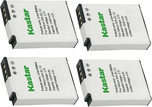 Kastar 1ack EN-EL12 Battery Replacement Cement for Nikon Coolpix S6300, Coolpix S8000, Coolpix S8100, Coolpix S8200, Coolpix S9050, Coolpix S9100, Coolpix S9200, Coolpix S9300, Coolpix S9400 Camera in Saudi Arabia