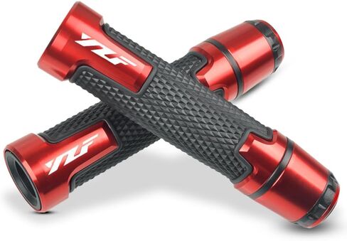 2pcs 22mm 7/8" Motocycle Handlebar Grip Ends Set Fit with YZF-R1 YZF-R3 YZF-R6 YZF-R7 YZF-R125 R6S R25 600R (Black) in Kuwait