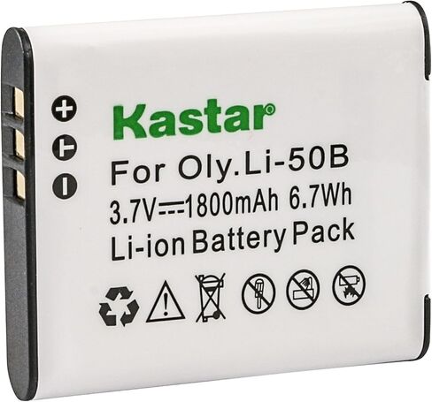 بطارية KASTAR D-LI92 (حزمة واحدة) لـ RICOH PENTAX D-LI92 ، D-BC92 ، K-BC92 ، OLYMPUS LI-50B و PENTAX OPTIO I-10 ، RZ10 ، RZ18 ، WG-1 ، WG-1 GPS ، WG-2 ، WG-2 GPS ، WG-3 ، WG-3 GPS ، WG-4 ، WG-4 ، in Saudi Arabia