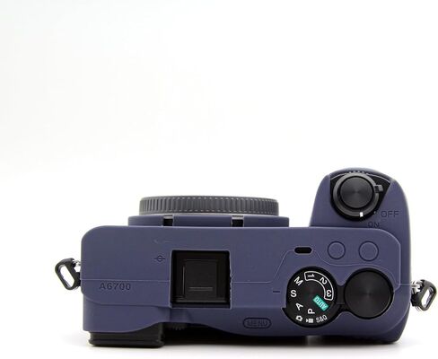 A6700 Camera Case ، Bmaollongb fullyphy رقيقة خفيفة الوزن كاميرا كاميرا مطاطية الغلاف مطاطية من Sony Alpha A6700 (أبيض ، صقيع) in Kuwait