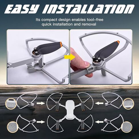 x xotic tech Propellers Replacement Low-Noise and Quick-Release 4726 Blades Props Propeller Guard Protector Compatible with DJI Mini 2 SE/Mini SE/Mini 2/Mini 4k Drone(20PCS) in Saudi Arabia