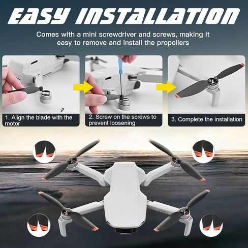 x xotic tech Propellers Replacement Low-Noise and Quick-Release 4726 Blades Props Propeller Guard Protector Compatible with DJI Mini 2 SE/Mini SE/Mini 2/Mini 4k Drone(20PCS) in Saudi Arabia