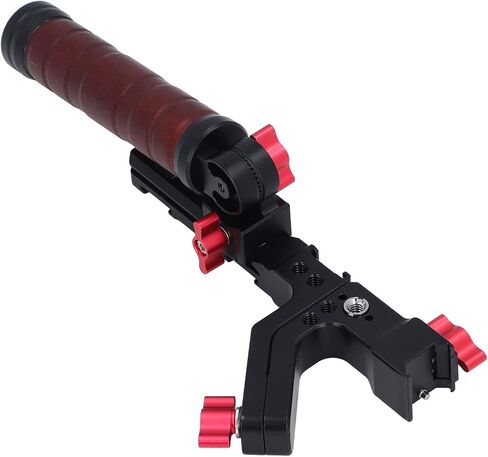 Aluminum Alloy Wooden Foldable Handle Grip Stabilizer with Anti - Slip for RS3 Pro RS3 RS3 Mini RS2, Efficient Solution for Hand Shooting, 180° Adjustable Gear Lock Design in Saudi Arabia