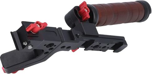 Aluminum Alloy Wooden Foldable Handle Grip Stabilizer with Anti - Slip for RS3 Pro RS3 RS3 Mini RS2, Efficient Solution for Hand Shooting, 180° Adjustable Gear Lock Design in Saudi Arabia