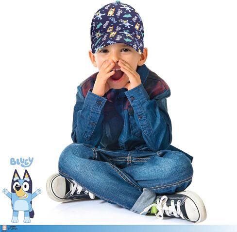 بلوي قبعة بيسبول للاطفال الصغار - قبعة لطيفة للاطفال - قبعة كرة للاطفال الصغار قابلة للتعديل - قبعة مضحكة للاطفال ذوي الاذنين المسطحة in Kuwait