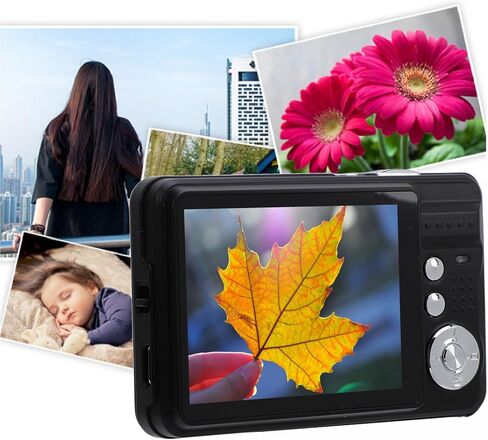 48MP 4K Digital Camera with 8X Zoom, 20 Filters for Kids Vlogging, Selfie Mode, Record Daily Moments, Travel Selfies, Video Recording, Flip Screen, Compact Camera, Built in Flash in Kuwait