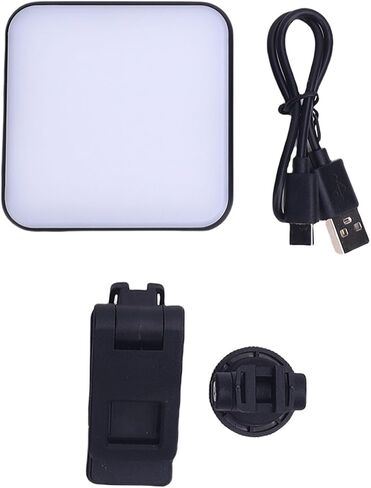 FOCKEN BI COLOL LIGHT ، إضاءة مزدوجة الجوانب مع درجة حرارة اللون 2500-6500K ، لمؤتمرات الفيديو الخاصة بك والبث المباشر in Kuwait